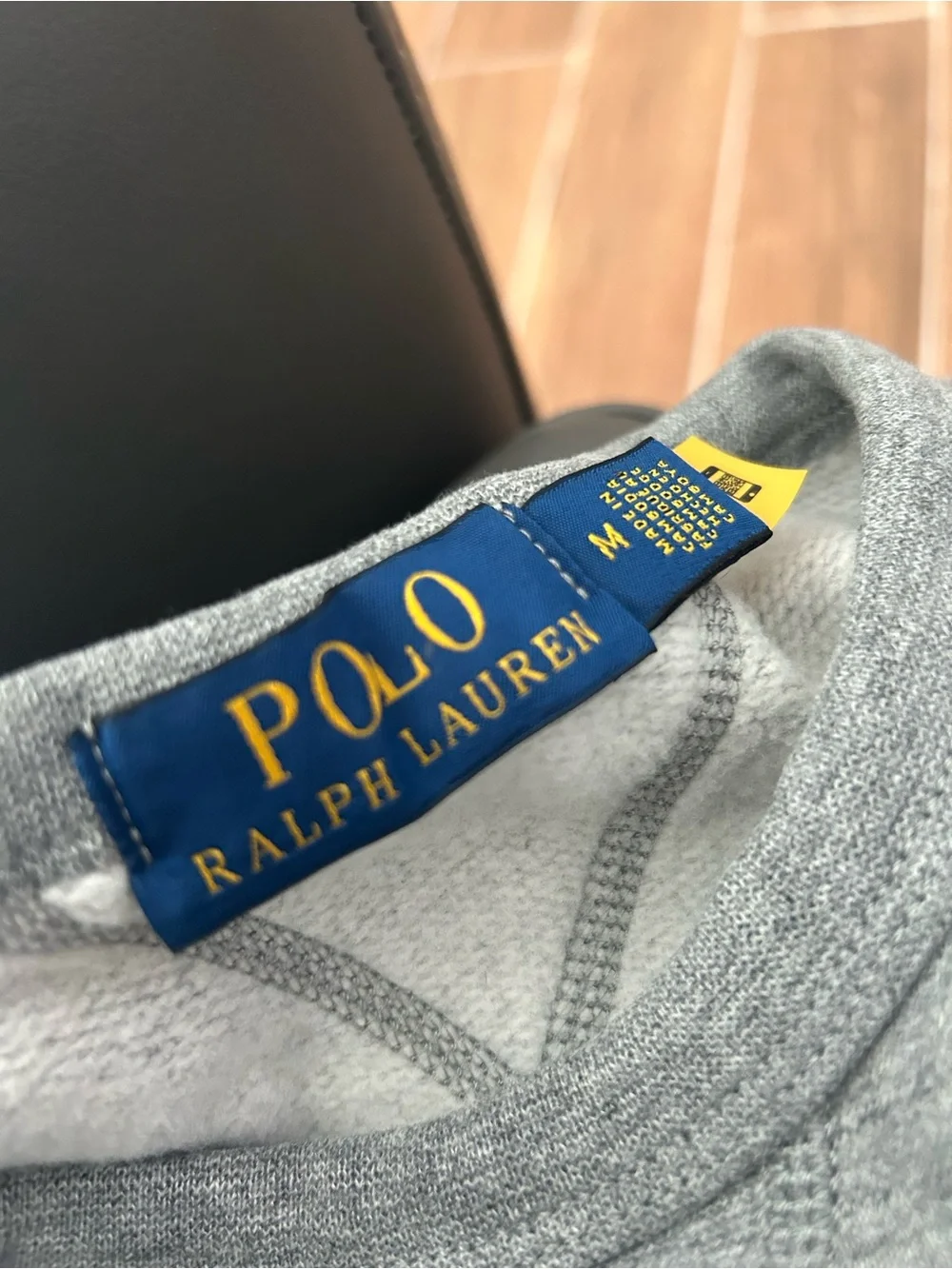 Polo Ralph Lauren Men’s Grey 67 Athletic Knitted Wear Crewneck Sweatshirt Medium